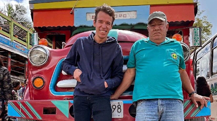 Rigoberto Urán visitó a su tío 'Lucho', dueño de la chiva 'El Tesoro' y quien lo sacó adelante: video