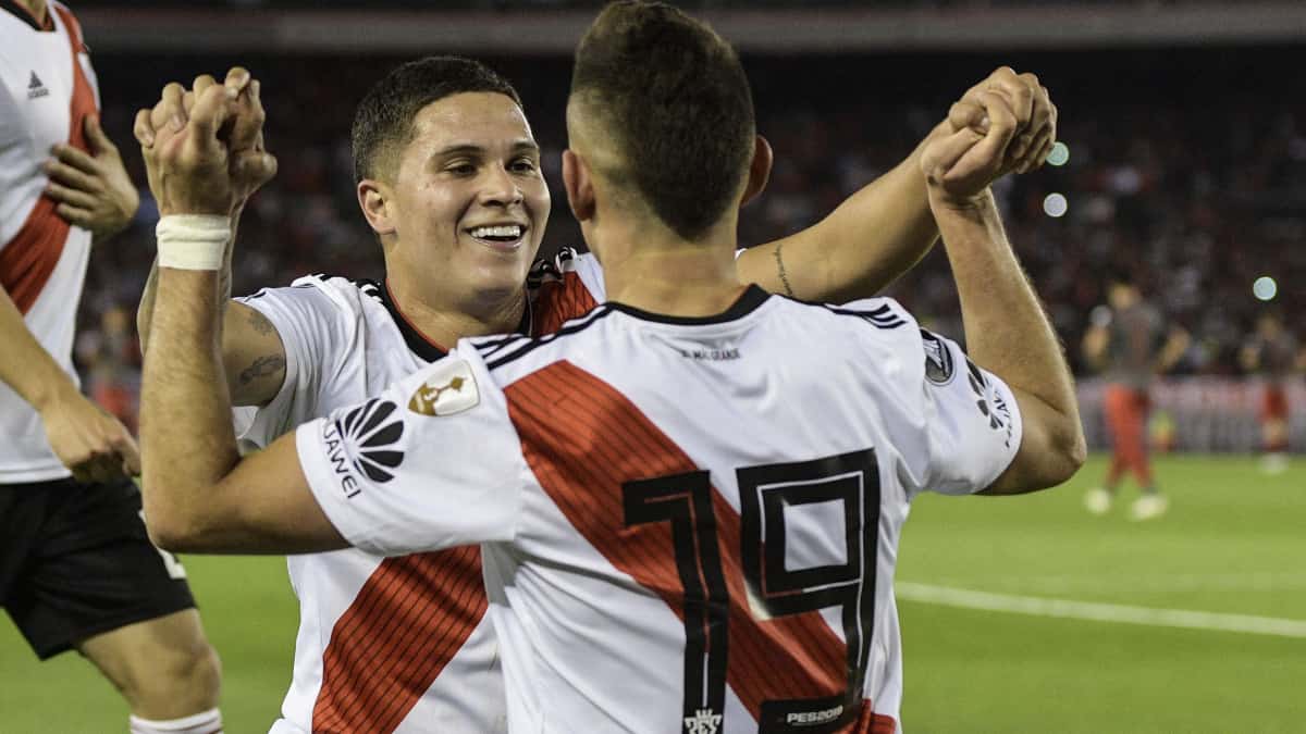 Mensaje de Borré y Juan Fernando Quintero a River por su título