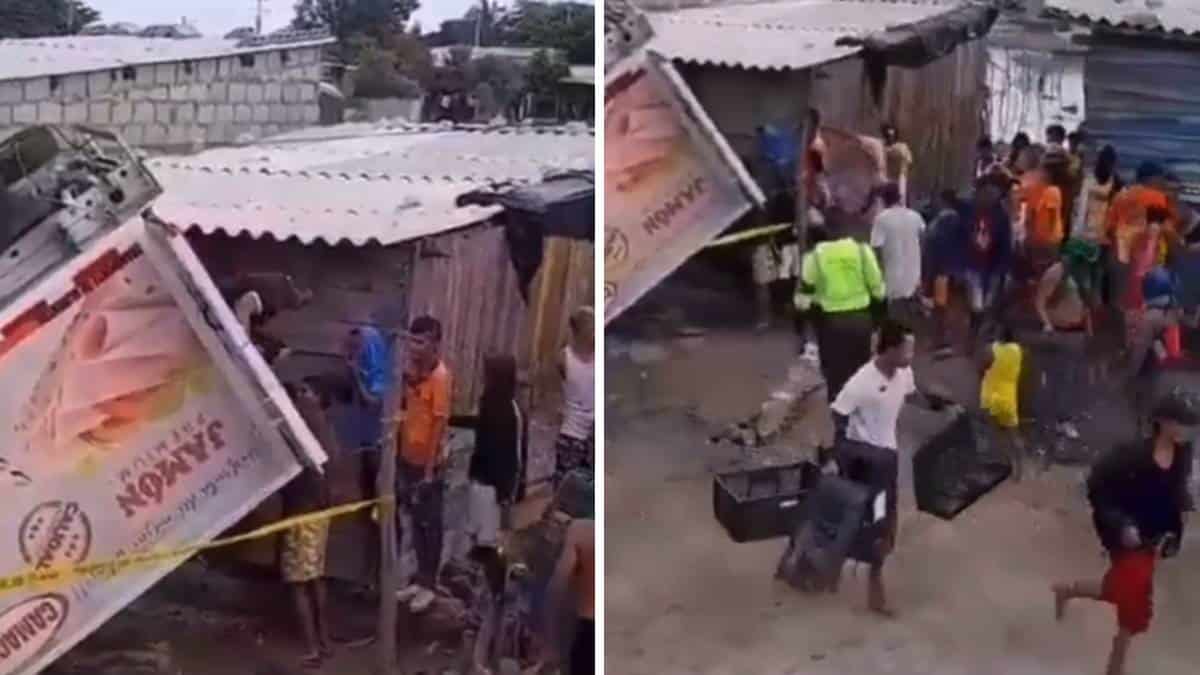 Nuevo caso de saqueo a camión de alimentos volcado en Tasajera, Magdalena