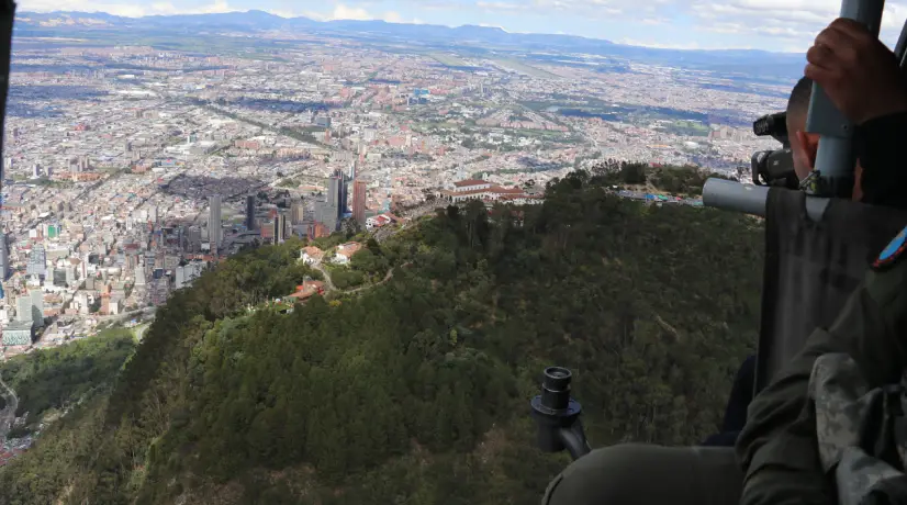 Refuerzan seguridad en los cerros orientales de Bogotá