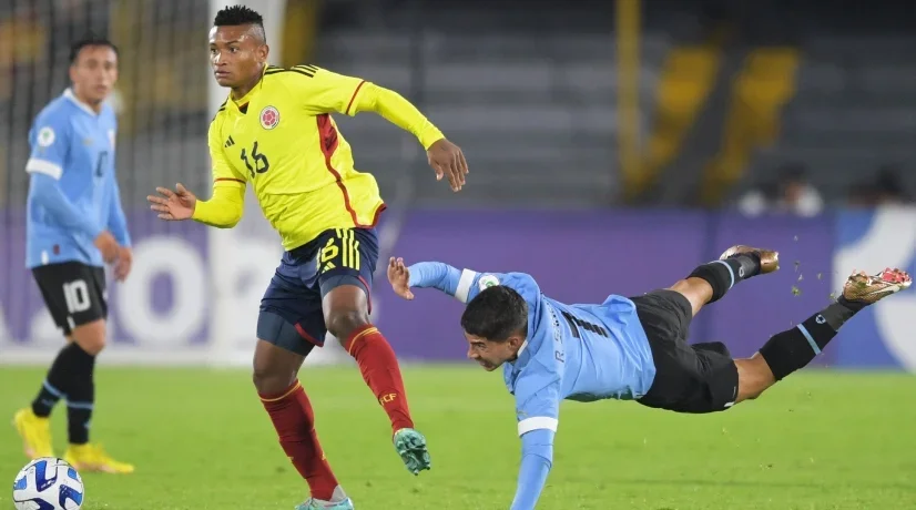 Óscar Cortés con la Selección Colombia