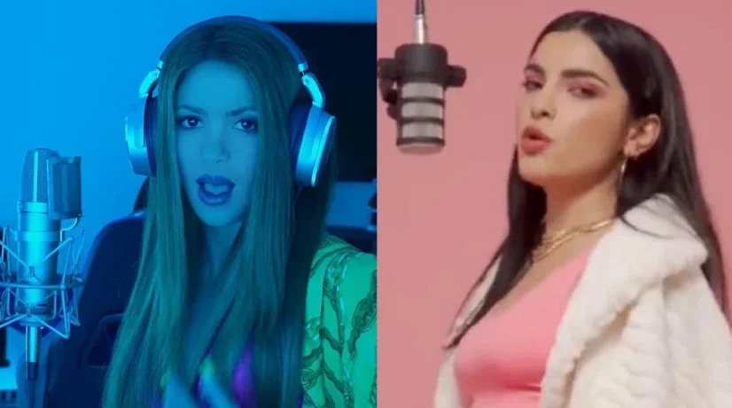 Foto: Captura video YouTube e Instagram Canción Shakira a Piqué: cantante venezolana avisó posible plagio