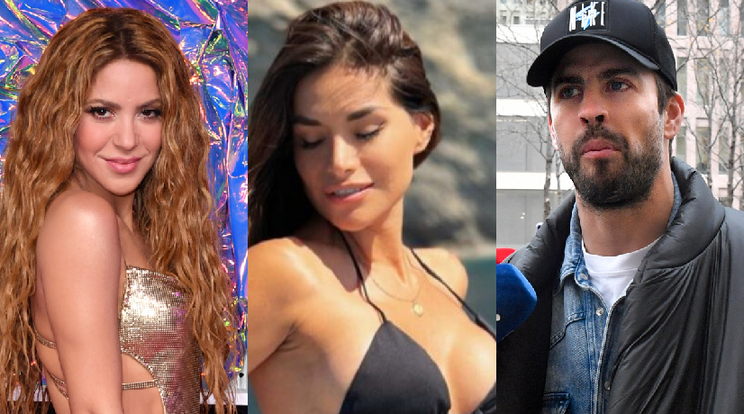 Shakira, Miriam Saavedra y Gerard Piqué
