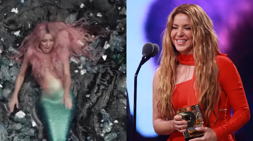 Shakira se asustó con una rata en plena grabación