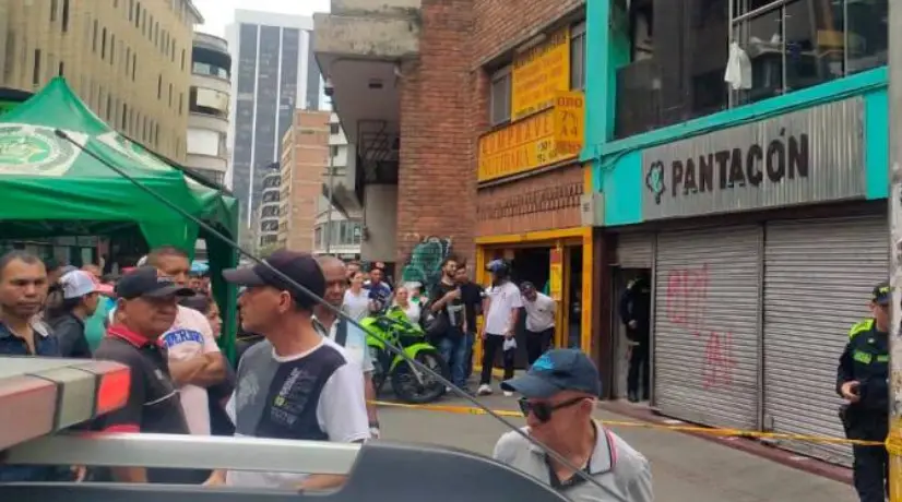 Medellín: un hombre muerto y un herido, dejó ataque sicarial en el centro