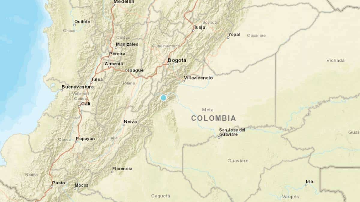 Sismo de magnitud 4,4 sacudió el departamento del Meta