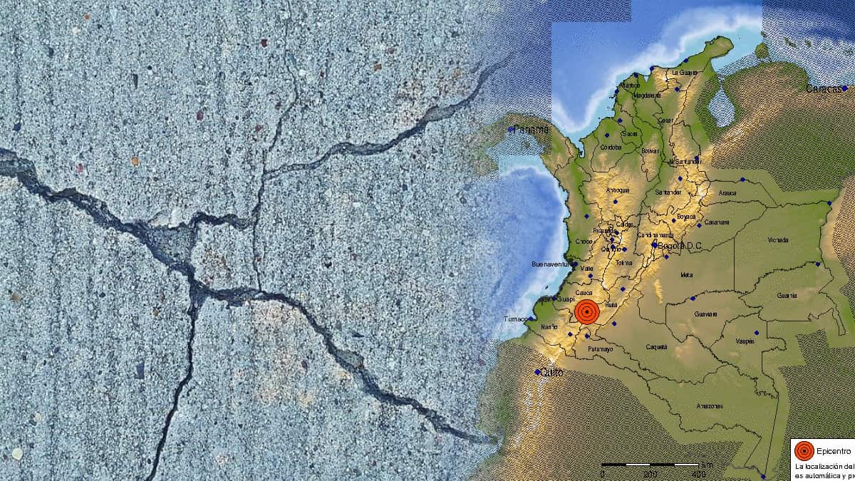 Sismo sacudió el sur de Colombia