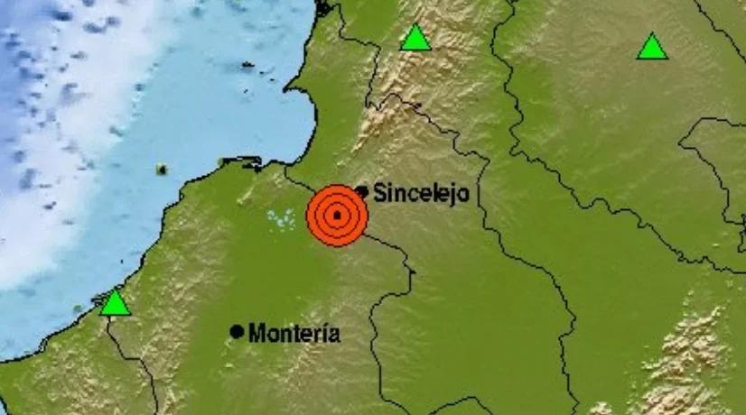 En Montería (Córdoba) y Sincelejo (Sucre) se sintió el sismo.