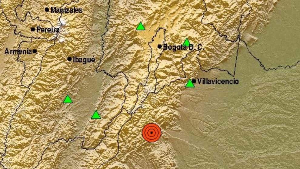 Temblor de magnitud 4.8 se registró en Mesetas, Meta