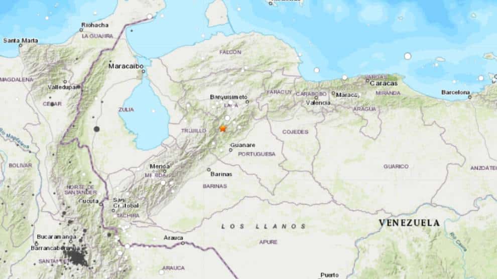Sismo de magnitud 5.0 se registró en El Tocuyo, Venezuela