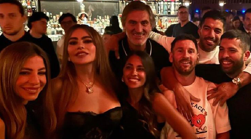 Foto: @sofiavergara Sofía Vergara fue vista con Lionel Messi en Miami: la actriz hasta se animó a bailar vallenato