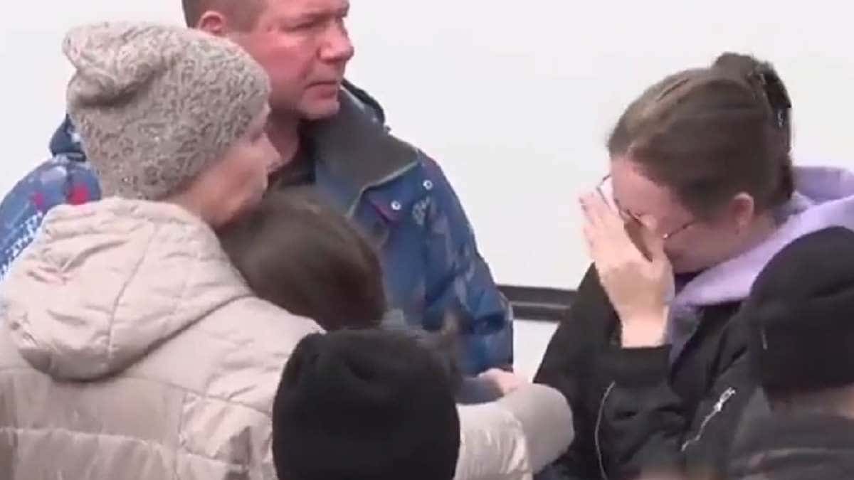 Familias despiden a militares rusos