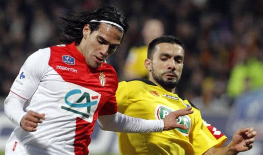 Radamel Falcao, delantero del Mónaco. AFP