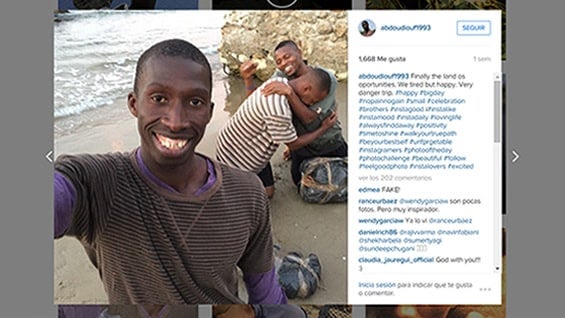 "Finalmente la tierra de las oportunidades. Estamos cansados pero felices. Un viaje de peligro": Abdou Diouf Dakkar