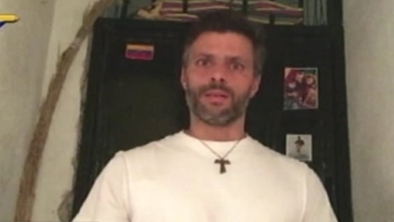 Leopoldo López, preso político venezolano. Foto: NoticiasRCN.com