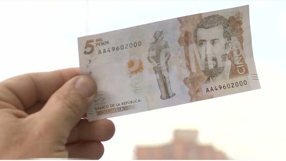 El nuevo billete de 5.000 pesos colombianos. Foto:NoticiasRCN.com