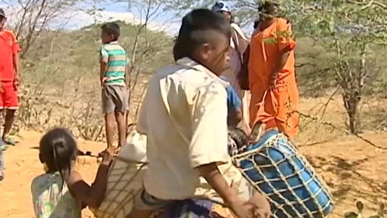 Sigue siendo preocupante la condición de los niños de la etnia wayúu. Foto: Noticias RCN