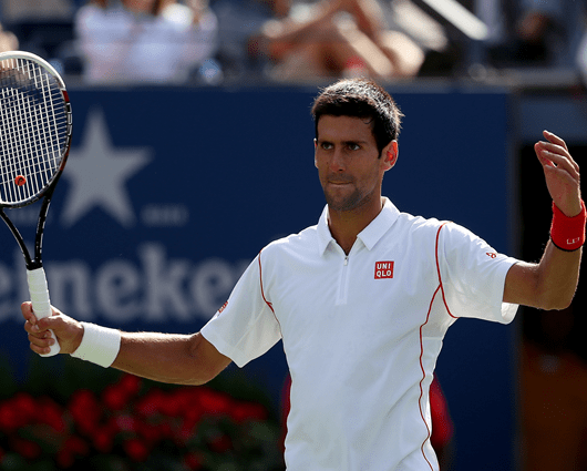 Novak Djokovic logró su quinta clasificación a la final del Abierto de Estados Unidos. Foto: EFE
