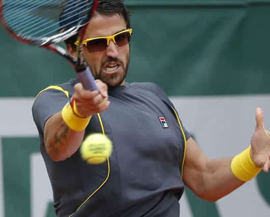 El tenista serbio Janko Tipsarevic. Foto:AFP