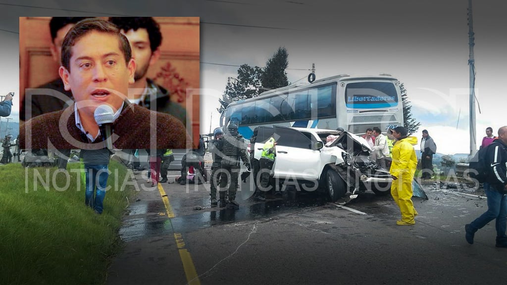 Imágenes del accidente del Gobernador de Boyacá.