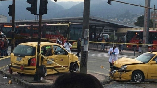 Accidente al sur de Bogotá.