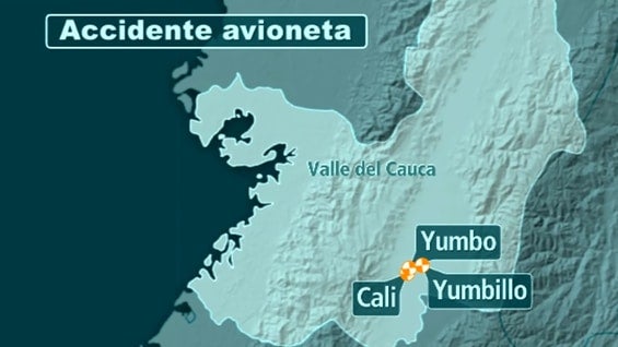 La aeronave se accidentó en la vereda el Yumbillo, Valle del Cauca.