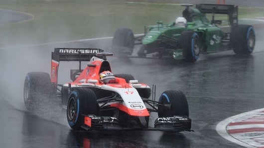 Jules Bianchi momentos previos al accidente. Foto: AFP