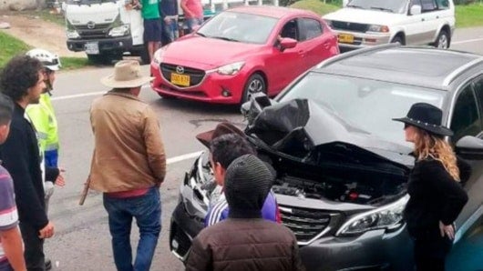 El lugar del accidente.