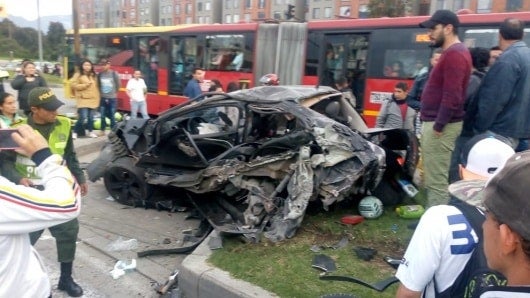Imagen del accidente.