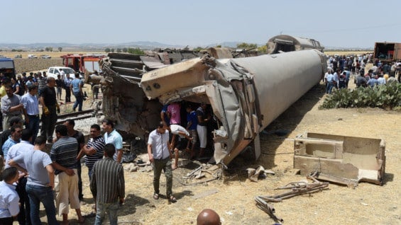 El accidente ocurrió en una barrera a las 6:30 locales, a una decena de kilómetros de El Fahes. Foto: AFP
