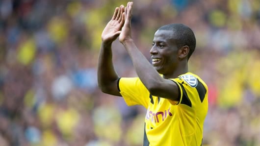 Adrián Ramos delantero colombiano. Foto: AFP