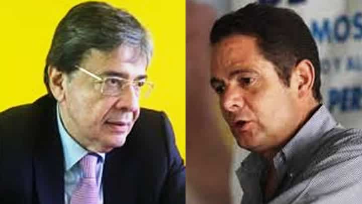 La fórmulas vicepresidenciales Germán Vargas Lleras y Carlos Holmes Trujillo. Foto: Noticias RCN.