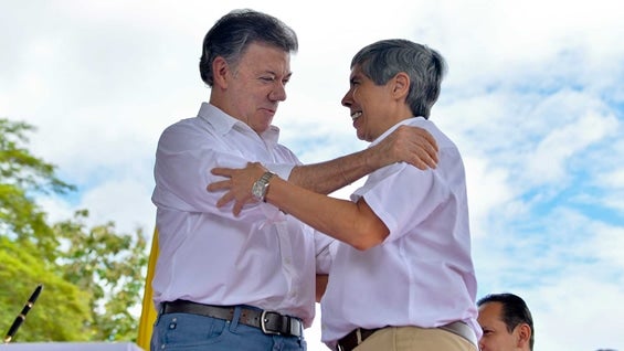 El acto simbólico de posesión de Alan Jara se realizó en La Macarena, Meta. Foto: SIG.