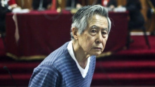 Fujimori cumple una condena de 25 años por delitos de corrupción y lesa humanidad. Foto: AFP