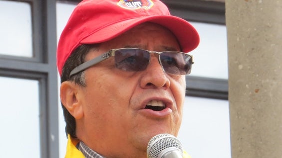 Luis Alejandro Pedraza, presidente de la CUT. Foto: Oficial.