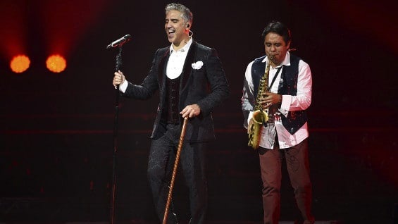 Alejandro Fernández en su presentación en Las Vegas, EE.UU. Foto: EFE