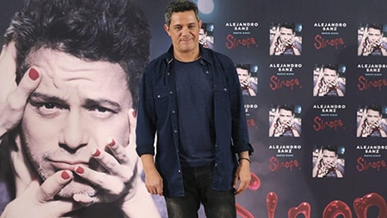 Alejandro Sanz presentó en el Museo Nacional Reina Sofía de Madrid el undécimo disco de su carrera. Foto: EFE.