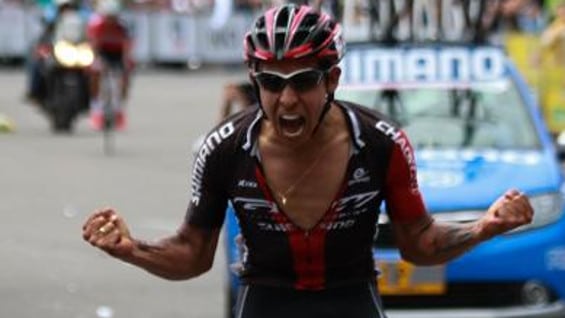 Alexis Camacho, ganador de la etapa 11 de la Vuelta a Colombia. Foto: Federación Colombiana de Ciclismo.