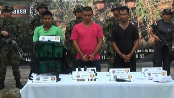 Los tres capturados fueron enviados a centro carcelario. Foto: Noticias RCN.