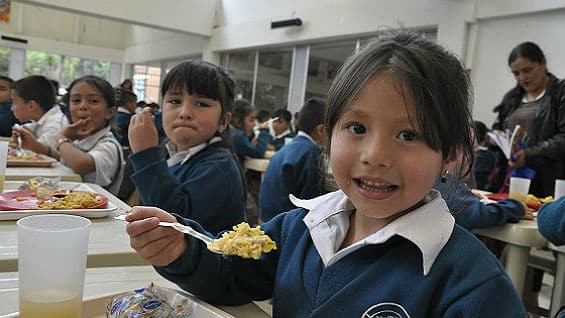 En total son 20 plantas de ensamblaje que se encargan de empacar los refrigerios que posteriormente son transportados en cadena de frío a todos los colegios del Distrito. Foto Alcaldía de Bogotá