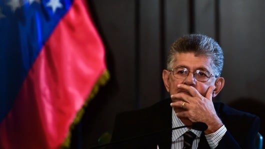Henry Ramos Allup, presidente de la Asamblea Nacional. Foto: AFP