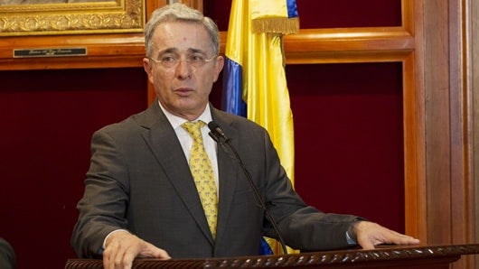 Álvaro Uribe, expresidente y senador. Foto: AFP.