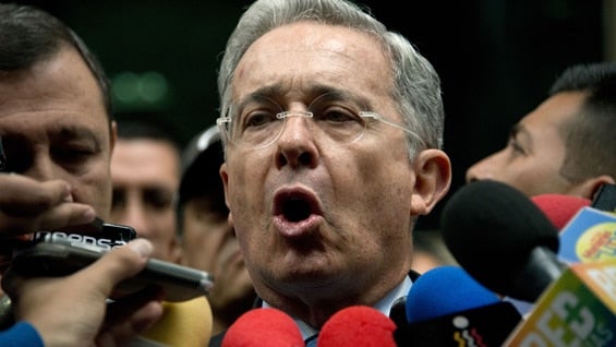 El expresidente Álvaro Uribe Vélez, actual senador del Centro Democrático. Foto: AFP