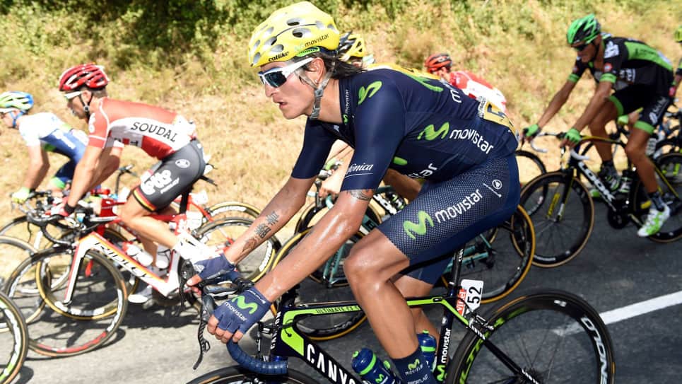 Winner Anacona, ciclista colombiano del Movistar Team. Foto Oficial.