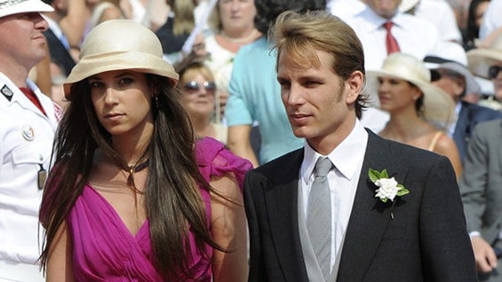 Andrea Casiraghi y Tatiana Santo Domingo se casaron en febrero de 2014. Foto: AFP.