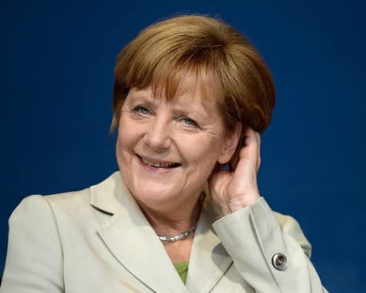 La canciller Merkel lidera por cuarto año consecutivo el ranking de la revista. Foto: AFP