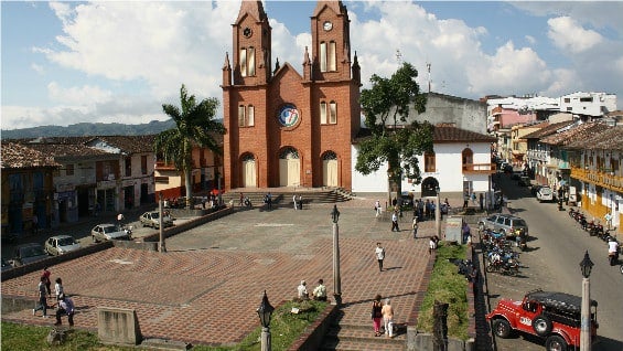 Vista del municipio de Anserma, Caldas.