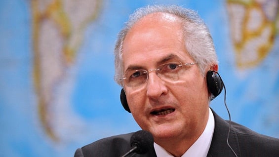 Antonio Ledezma, alcalde metropolitano de Caracas. Foto: AFP.
