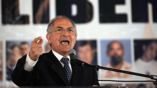 Antonio Ledezma, alcalde de Caracas. Foto: AFP.