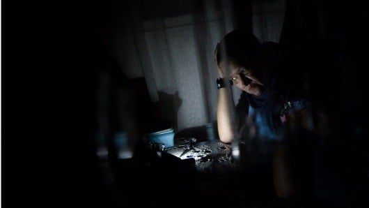 FOTO: Apagón en Venezuela. AFP